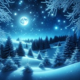 В серебре уснувший бор... В серебре уснувший бор...