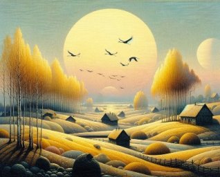 В светло-жёлтых берёзках... В светло-жёлтых берёзках...