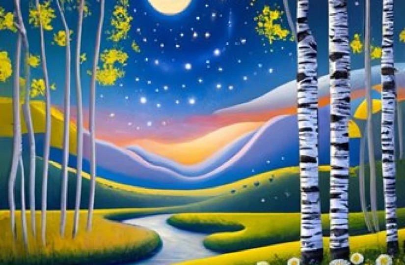 Лунный свет заполнил дали... Видеостихотворение