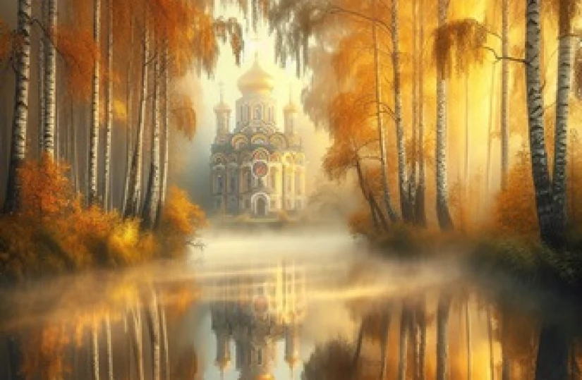 В тумане бледно-голубом...