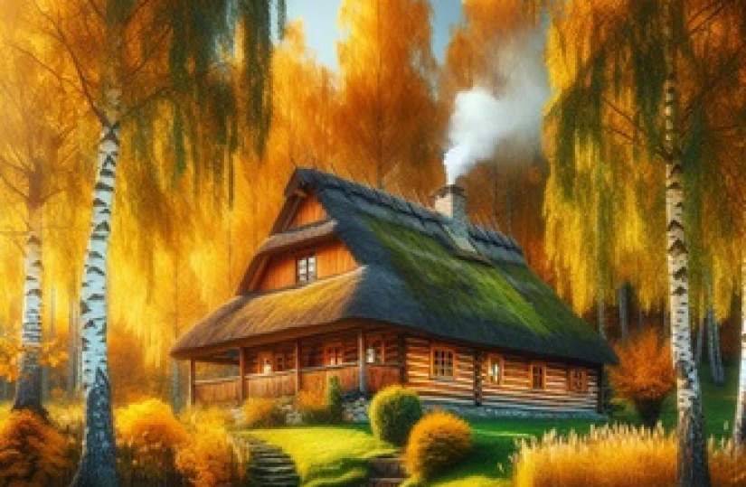 В трубе печной гуляет ветер...