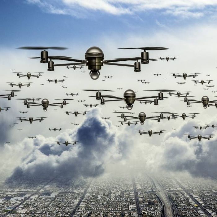 Synthetic Mind-drone attack